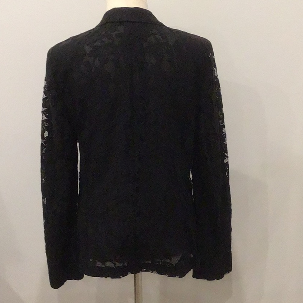DKNY black lace blazer, size 12 - Picture 4 of 6